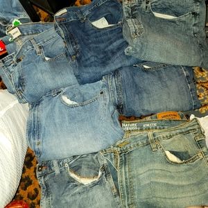 9 pairs 38x32 men's jeans